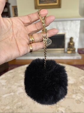 Ted Baker Faux Fur Pom Pom Bag Charm